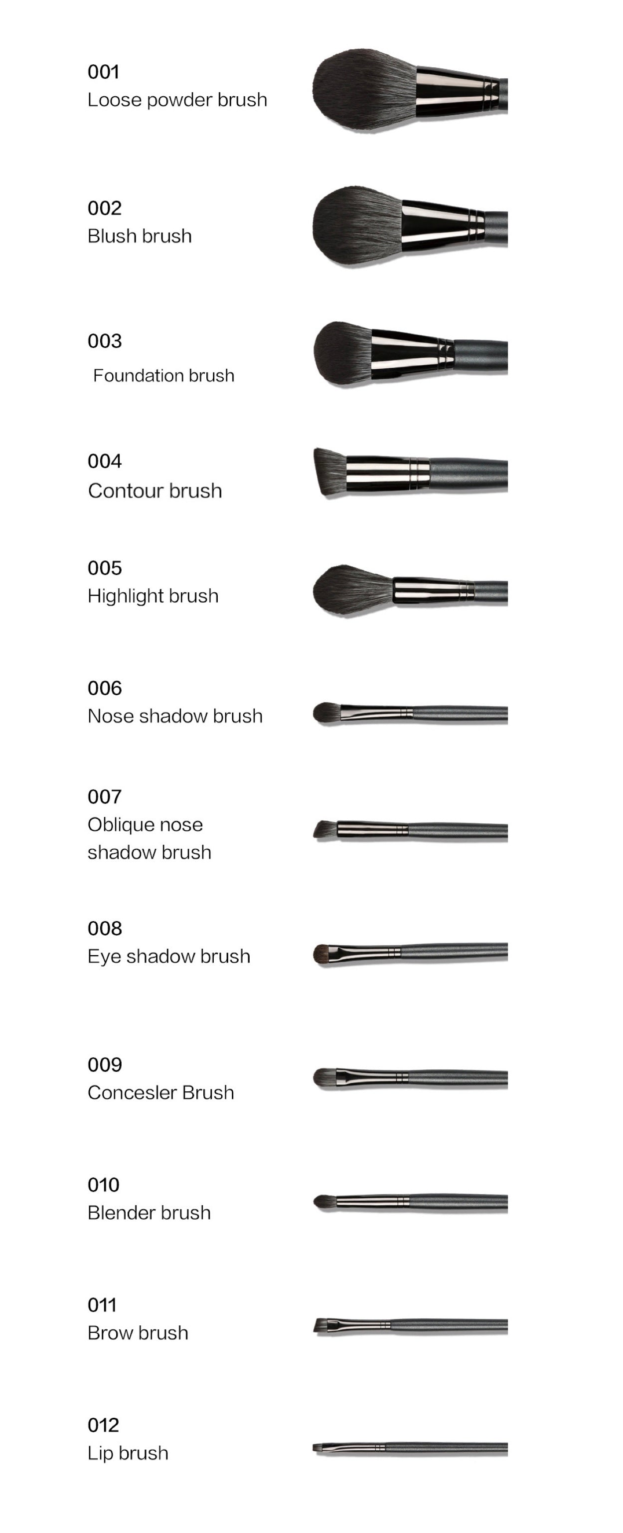 Slayer's 12 piece Brush Set